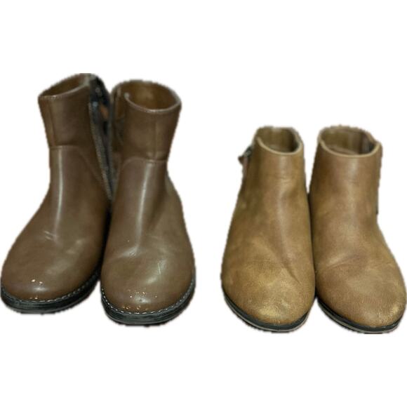 Girl's Brown Ankle Boots, Lot of 2 - Picture 4 of 5